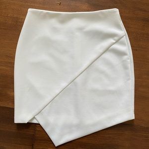 White Tobi Envelope / Wrap Skirt size XS
